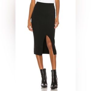 free people size S skyline knit slit midi skirt
